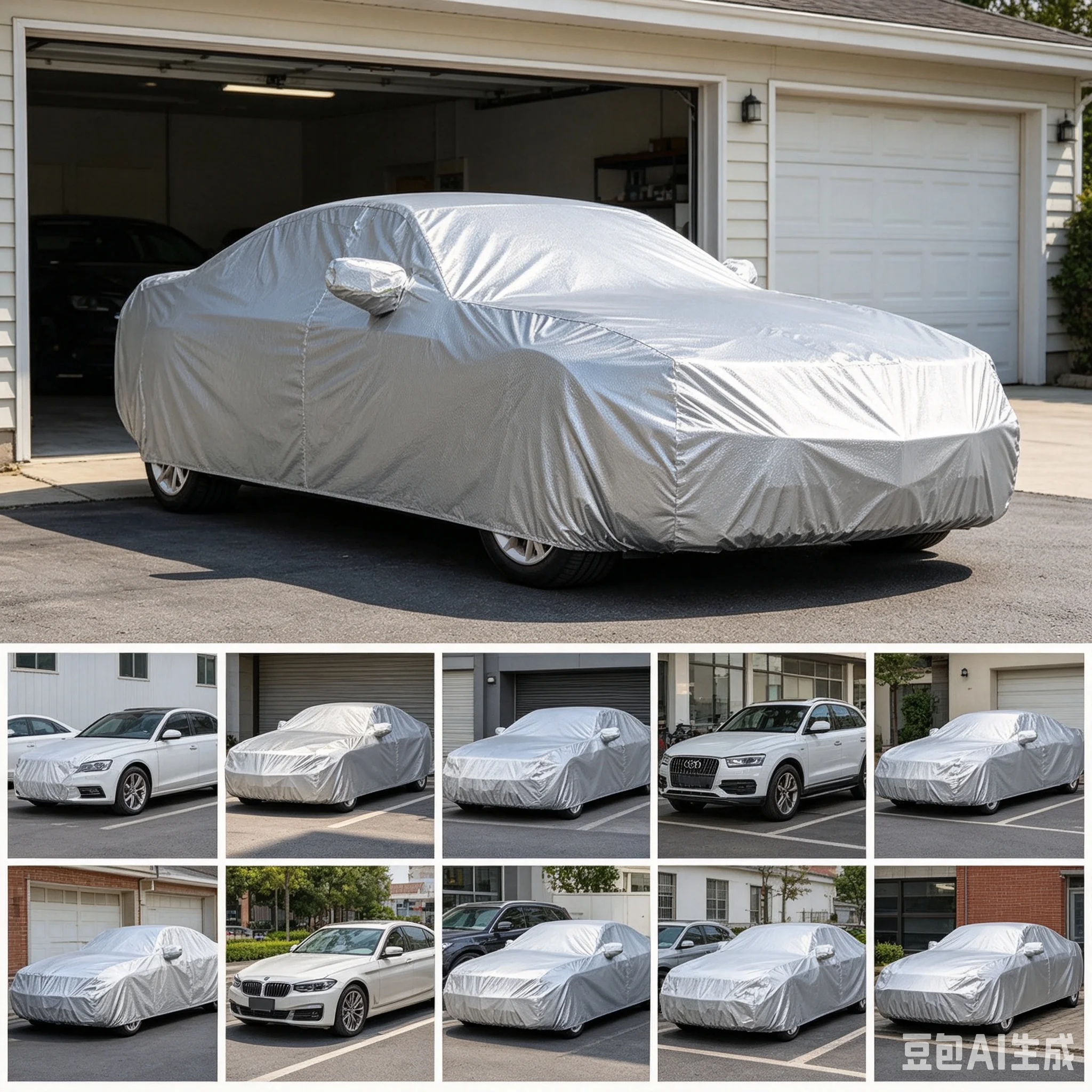 Car Sedan Outdoor 2XL Car Cover Protector Scratch Dust Sun Rain Snow UV WaterProof Resistant Covers For Notchback