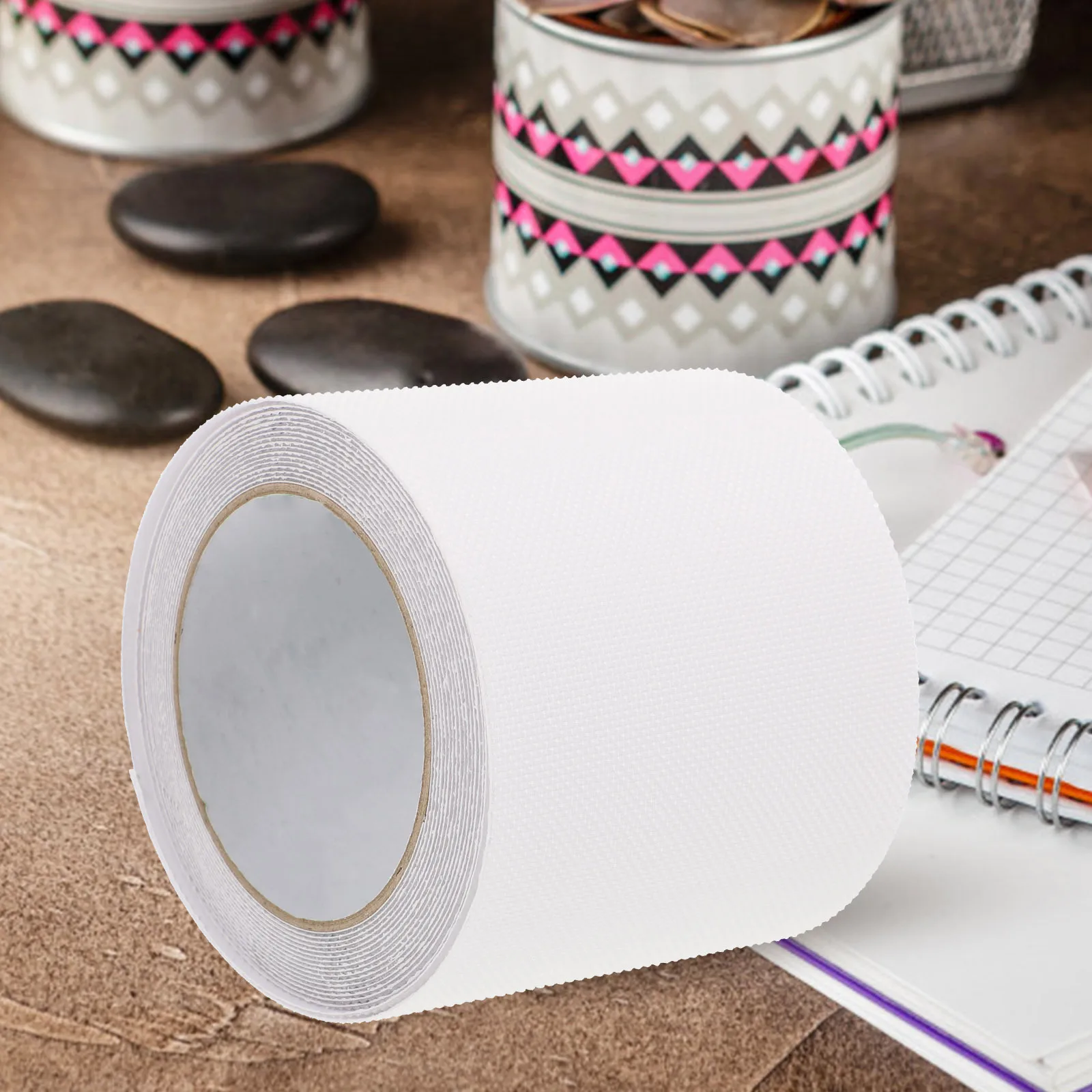 1 لفة المضادة للانزلاق الشريط للحمام S-شكل مقاوم للماء مقاومة للاهتراء عدم الانزلاق قطاع مادة Peva درج خطوة حماية الطابق #5