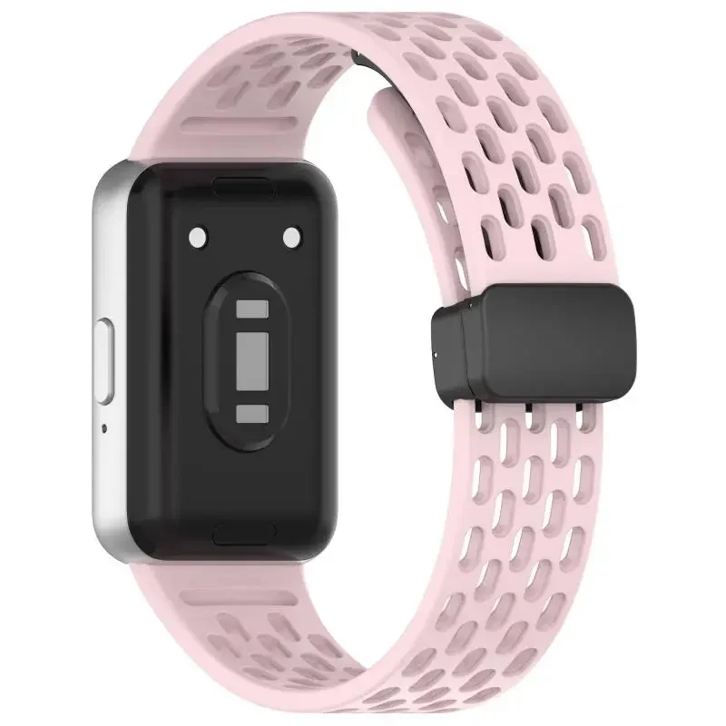 Magnetische Schnalle Mesh Silikon Armband Für Samsung Fit 3 Sport Atmungsaktive Uhr Band Für Samsung Galaxy Fit 3 Ersatz Armband – Detail 19