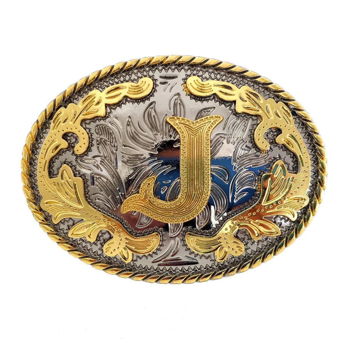 Retro Western Cowboy Golden Letter ABC-XYZ Belt Buckle Fashionable Leather Accessory Classic Trend Drop Shipping