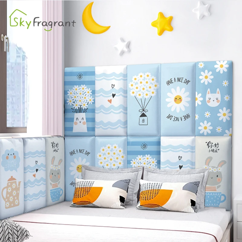 

3D Anti Collision Small Fresh Soft Wall Stickers For Kids Rooms Decor Princess Room Nursery Self Adhesive Skirting Decoration