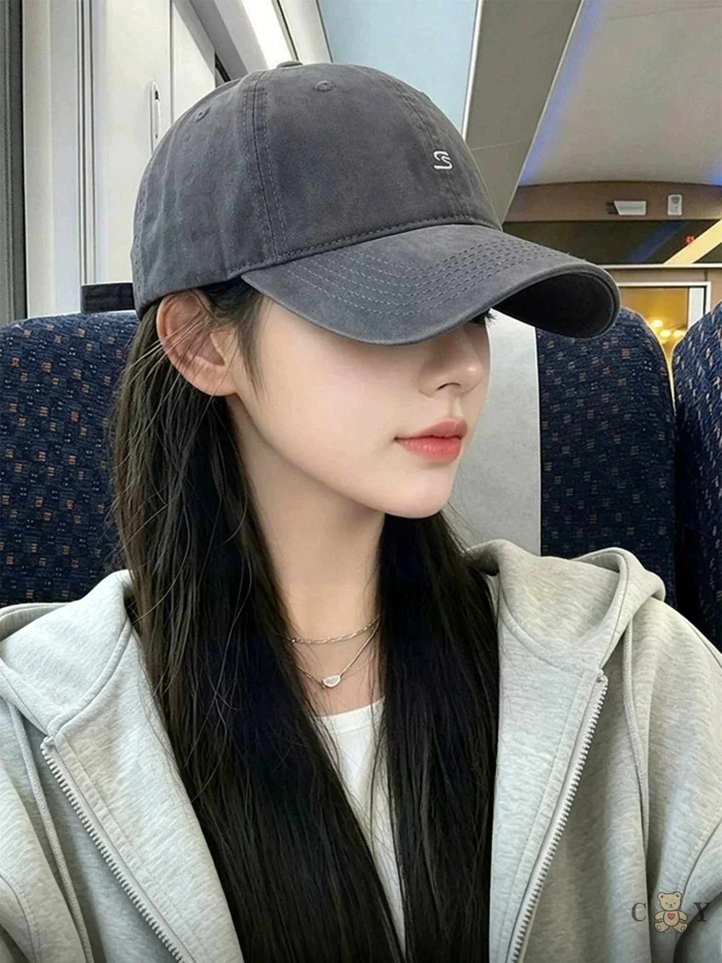 casquette-de-baseball-de-style-coreen-pour-femmes-chapeau-a-large-bord-brode-effet-amincissant-pour-le-visage-chapeau-en-coton-respirant-et-reglable-pour-l'exterieur