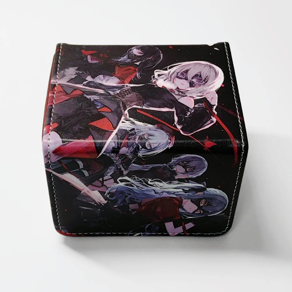 ムジカカードボックス、トレーディングカードケース、マグネット式pu収納ボックス、ygo、tcg、mtg、ptcg、opcgカードのコレクションに最適