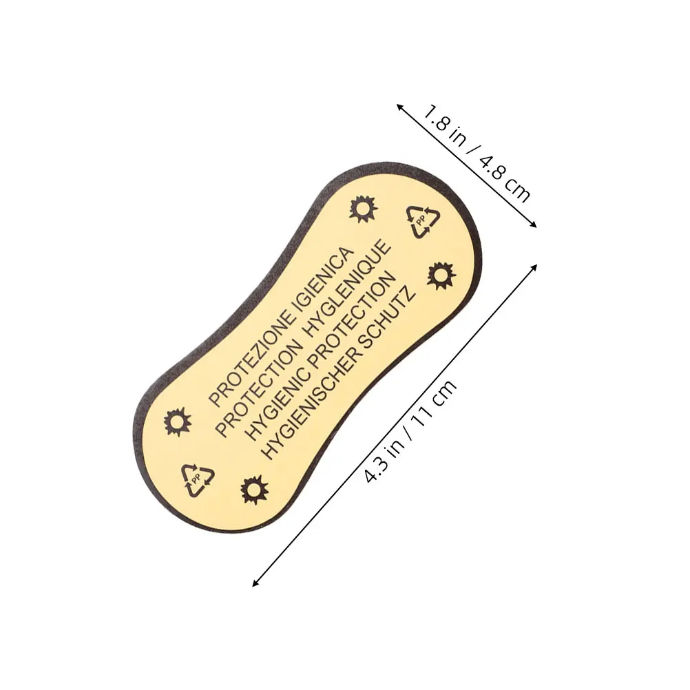 70Pcs Protective Sticker for Swimsuits Self-Adhesive Hygiene Labels for Bikini Liners Sanitary Decals