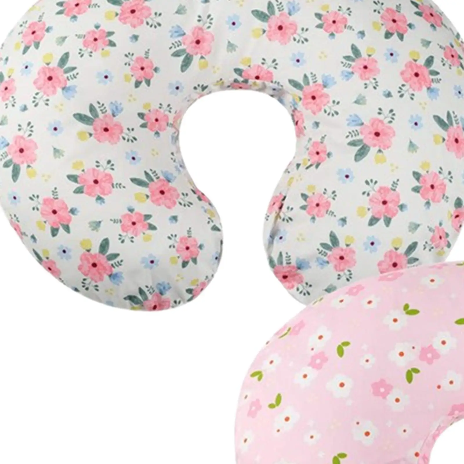 قطعتان من غطاء وسادة الرضع قابل للغسل وسهل الاستخدام على شكل حرف U غطاء وسادة ناعم ومريح للرضاعة الطبيعية للطفل #5