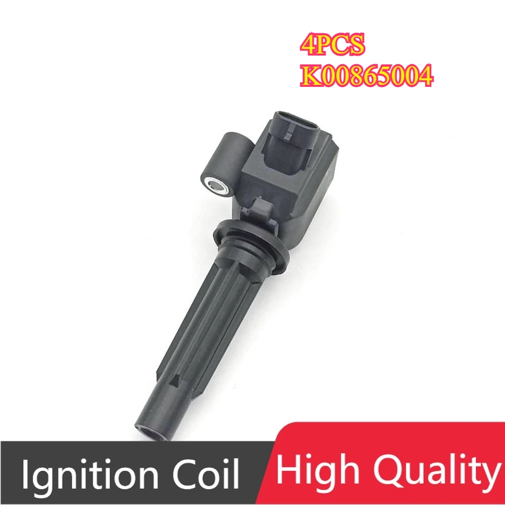 4 Bobinas de Encendido K00865004 para Beijing Automotive 40 80 BJ40 Plus BJ40 BJ40L BJ80 BJ80L 2.0 2.3T