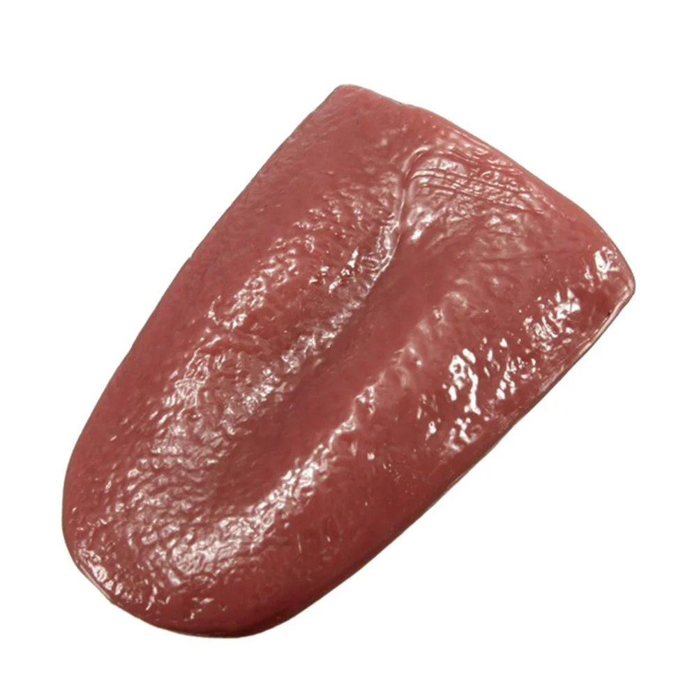 

3 Pcs Fake Tongue Joke Prank Artificial Prop Trick Body Halloween Props Human Parts