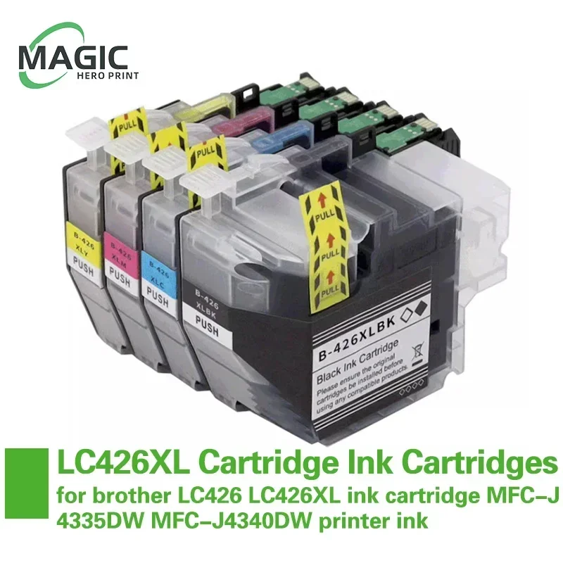 1 Set LC426XL Ink Cartridges Compatible for brother LC426 LC426XL ink cartridge MFC-J4335DW MFC-J4340DW printer ink