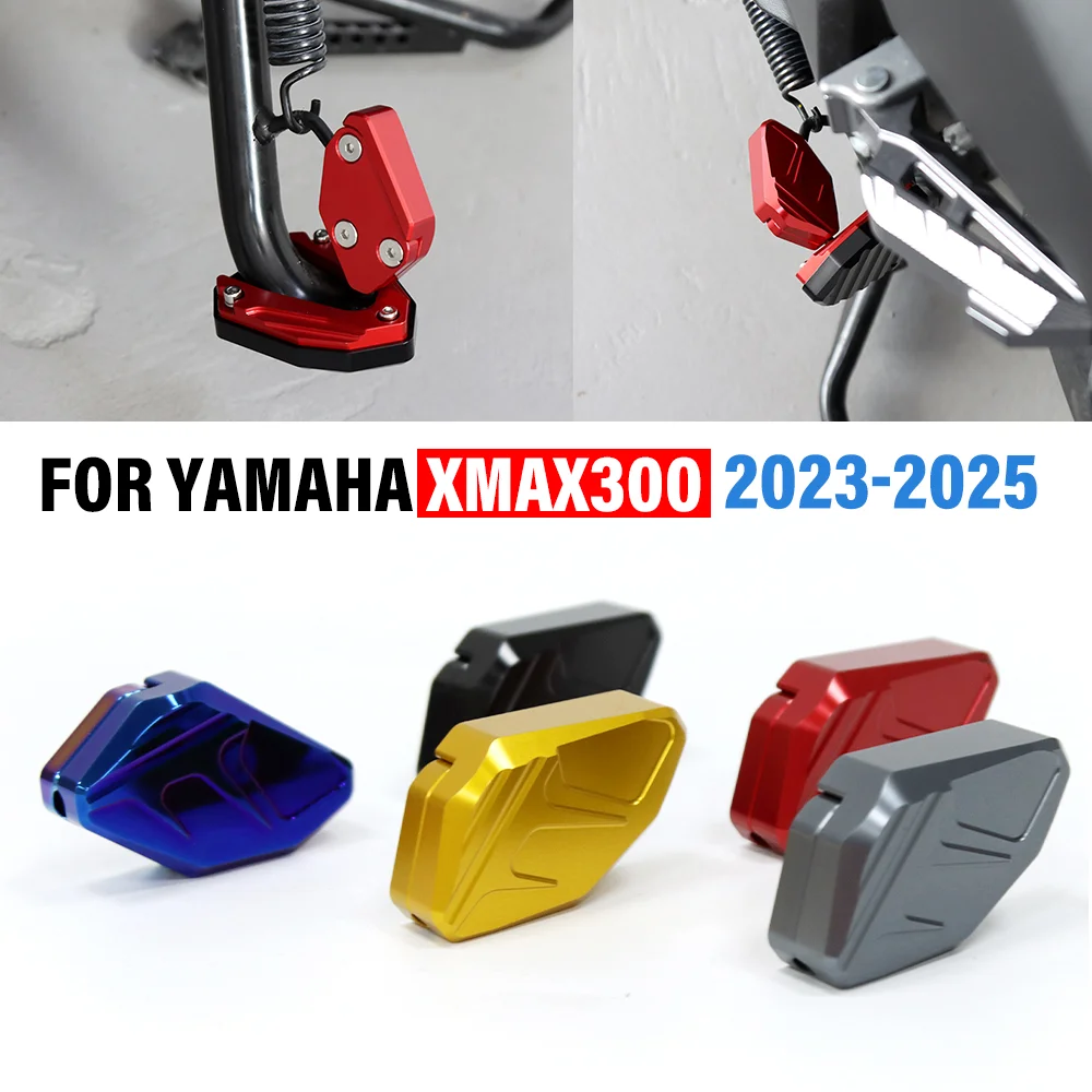 

Motorcycle Kickstand Side Stand Enlarger Foot Plate Extension Support Plate Stand Pad FOR YAMAHA XMAX300 XMAX 300 2023 2024 2025