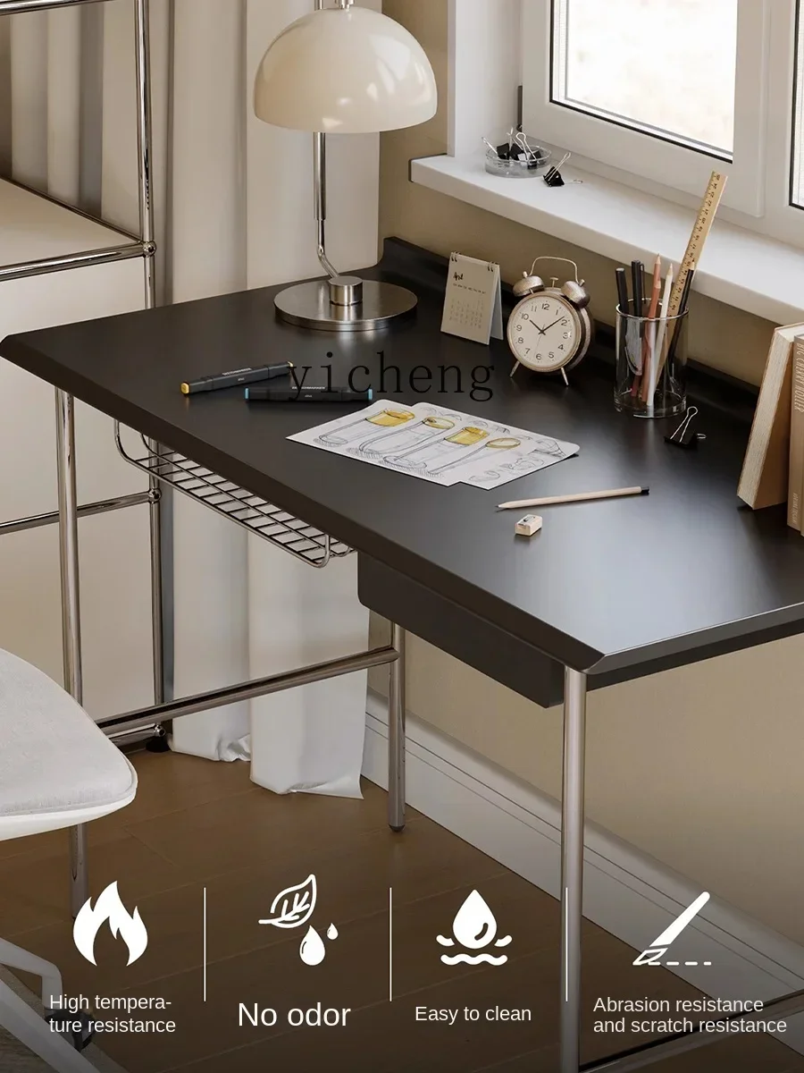 b4 Middle-Ancient Bauhaus Desk Home Workbench Computer Desk Stainless Steel Study Study Table