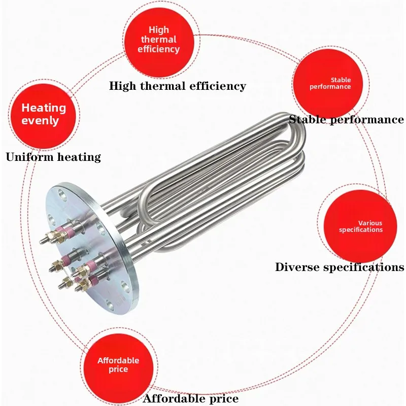 DM150 Flange Steam Boiler Heating Tube 220V 380V 304 Stainless Steel Ideal for Steam Generator in Ironing Machines