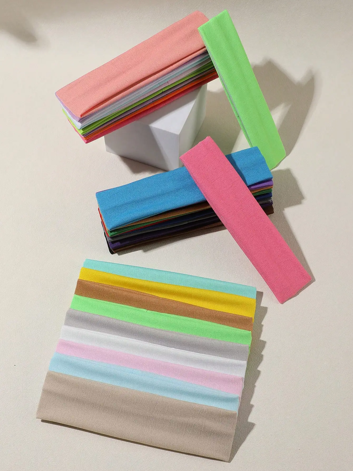 

32PCS Solid Color Women's Sports Headbands For Yoga Daily Casual Hair Accessory