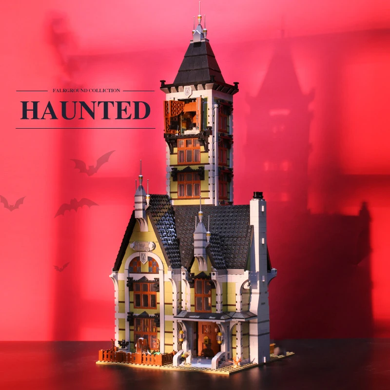 3231PCS Creative Haunted House Building Blocks With 10 Figures MOC Assemble Bricks Toys Gift  For Children Kids