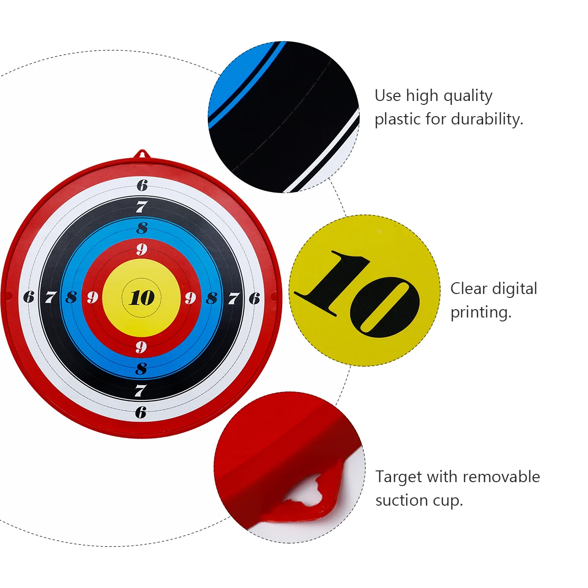 

1Pcs Children Archery Practice Target 41cm Durable Outdoor Suspended Archery Equipment for Home Garden Training
