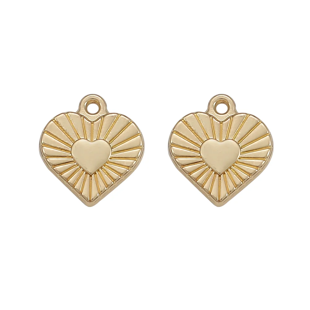 

10pcs/lot Zinc Alloy Heart Charms Mini Love Heart Dangle Charms Beads for DIY Bracelet Necklace Jewelry Making Accessories