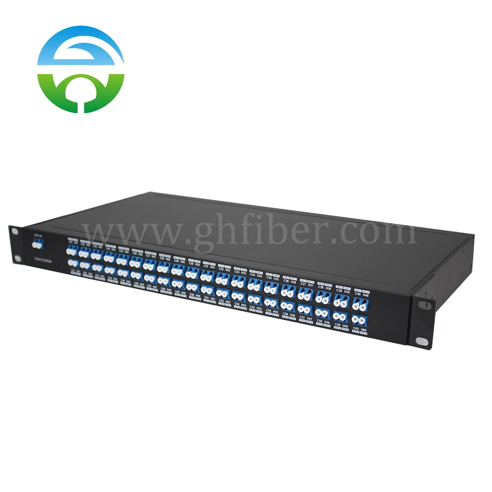 Single Fiber Rack, AWG DWDM 32-40CH, Mux, Demux, 19 in Rack