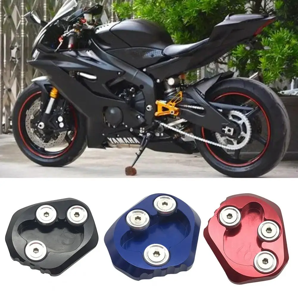 

Motorcycle Kickstand Side Stand Support Frame Aluminum Alloy Kickstand Non slip Pad Bracket For YZF R6 2017 2019