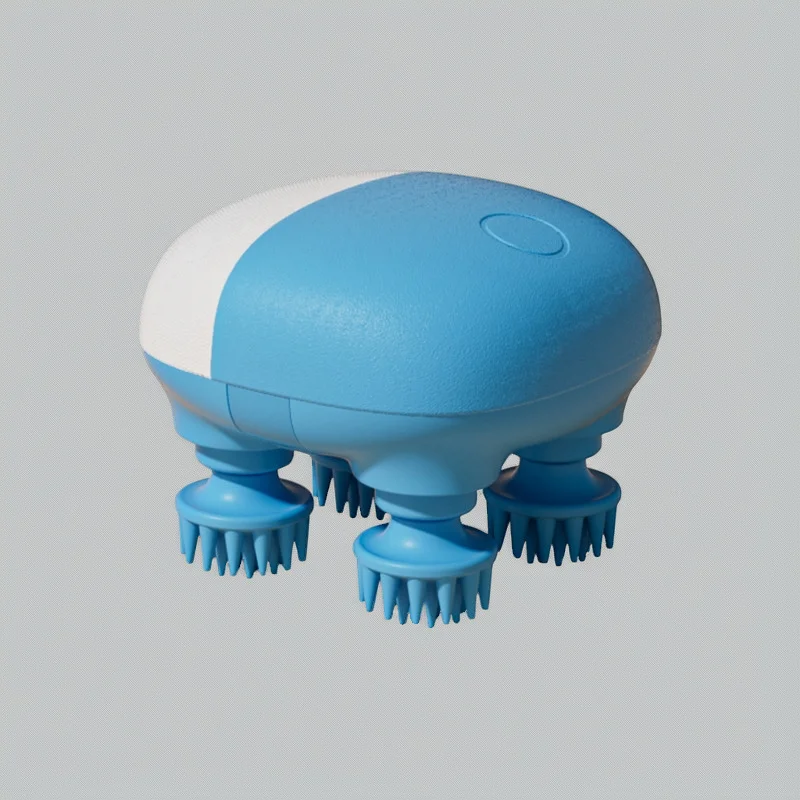 

Электрический силиконовый массажер для лица и кожи головы, мягкое на ощупь, перезаряжаемое устройство для ухода за кожей, релаксационная терапия для домашнего спа-салона