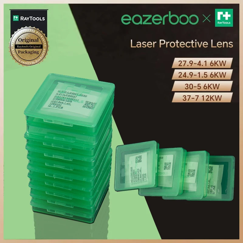 

Raytools Original Fiber Laser Protective Lens for Laser Machine Cutting Lens 27.9x4.1 24.9x1.5 4kw 37x7 12 211LCG0037 211LCG0020