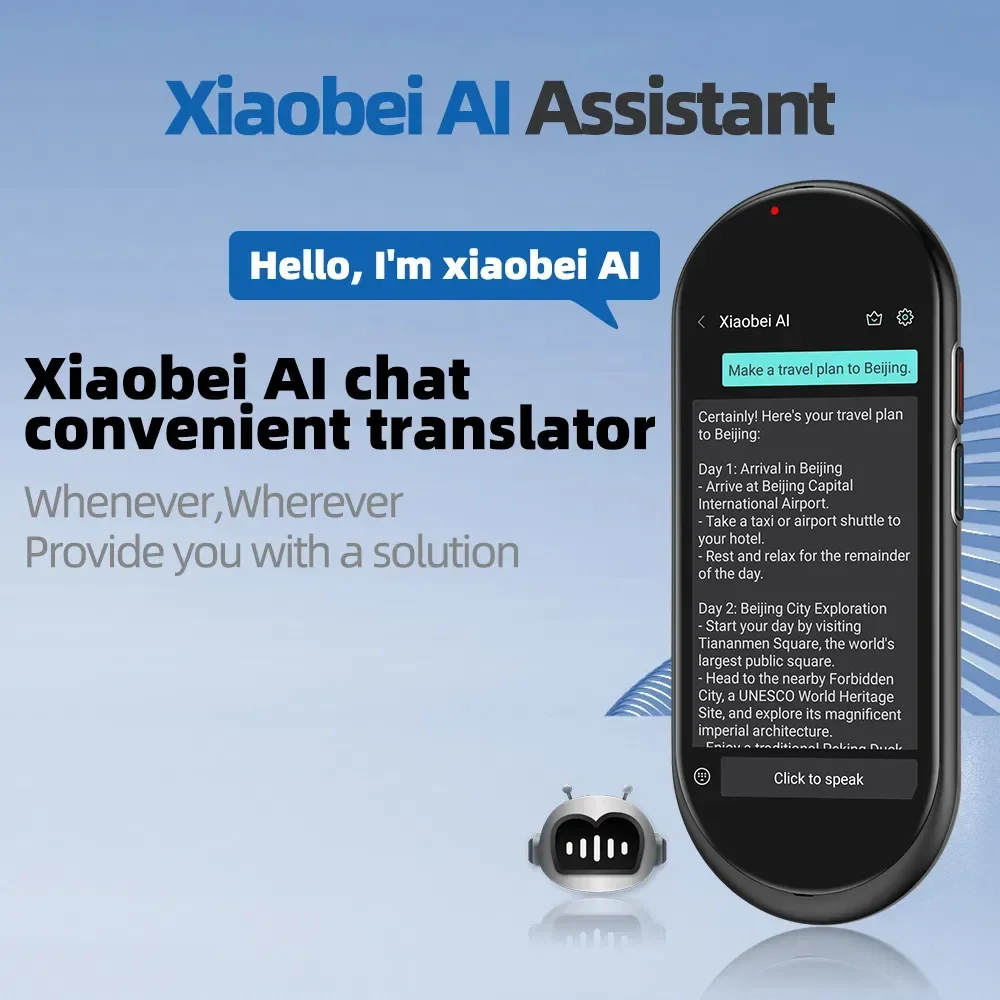 4G 5g SIM Card Wify Offline Long Standby Time A10 Smart Translation Ai Device Recording Photo Translation for Travel Business La