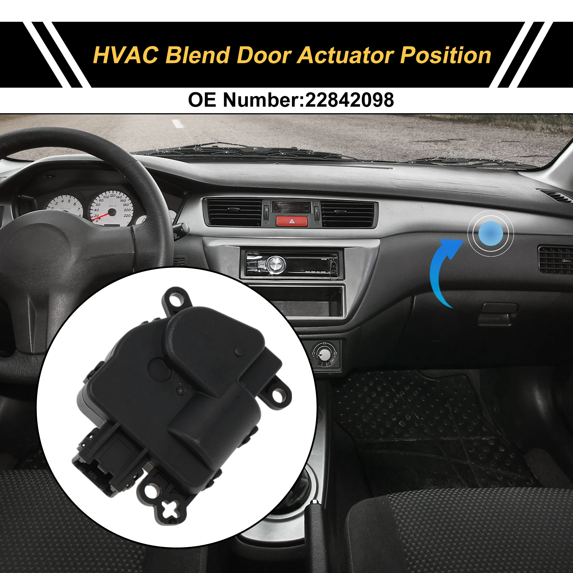 

UXCELL HVAC Heater Blend Door Actuator for Chevrolet Corvette 2014-2019 No.22842098