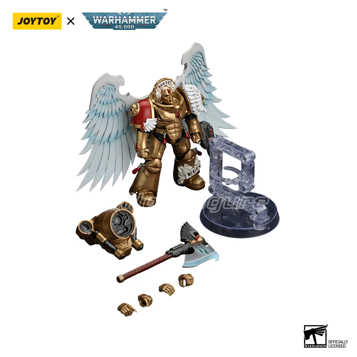 

[SF] JOYTOY 1/18 Фигурка Warhammer 40K Blood Angels Sanguinary Guard с топором Encarmine и Inferno Pistol Prime Модель игрушки