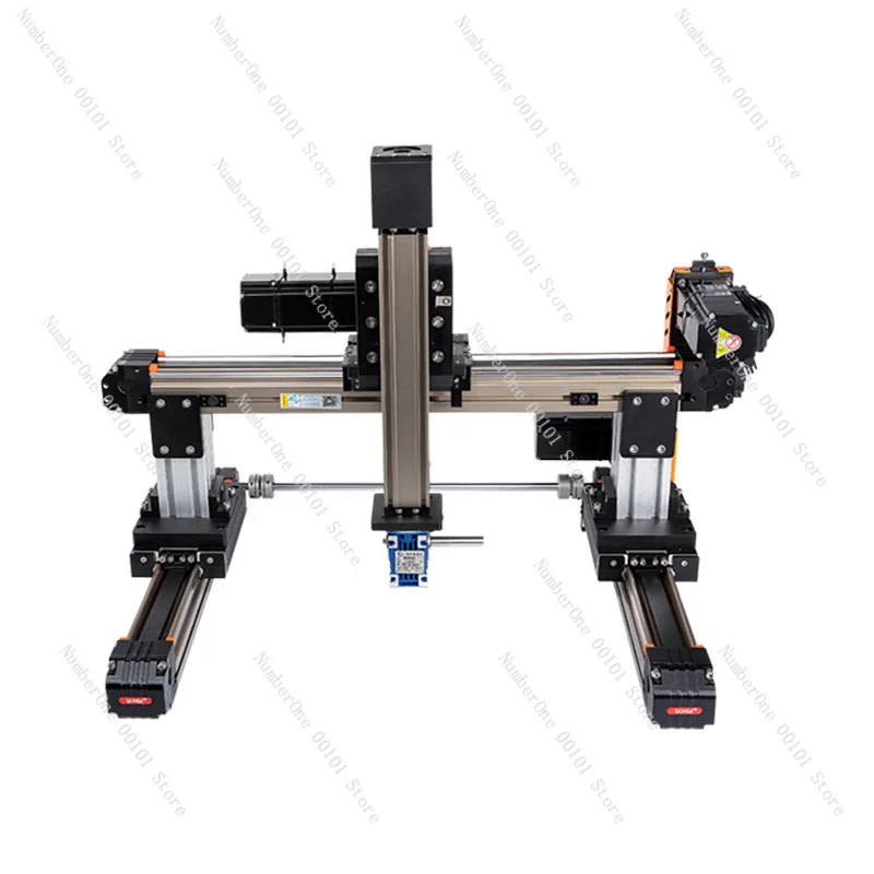 Three-Axis Electric Linear Motion Stage Module with Cross Gantry Aluminum Alloy Belt-Driven Linear Slider