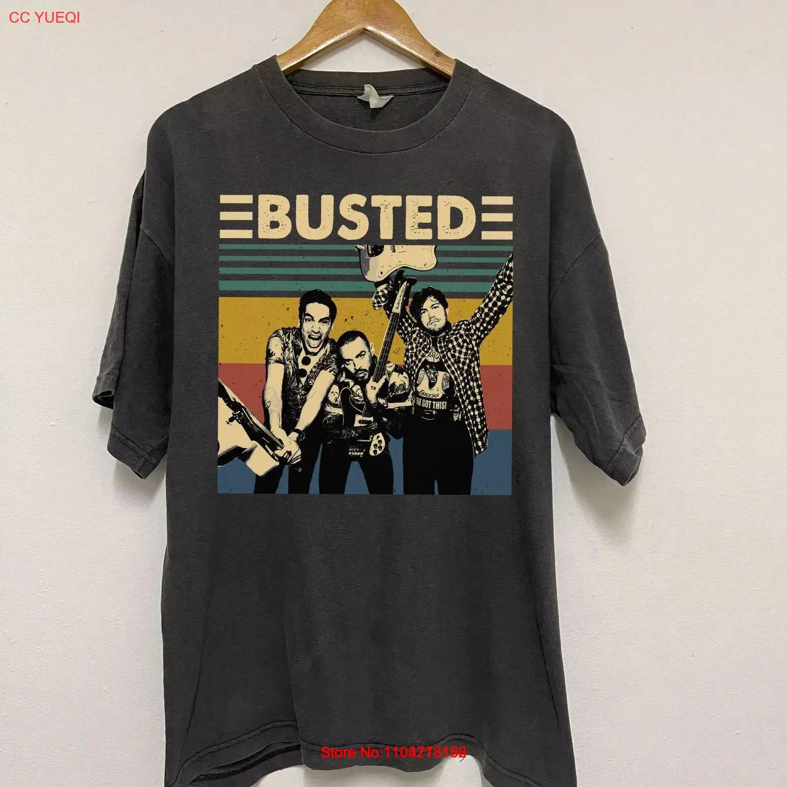 Busted band Vintage T Shirt Music Retro for Men and Women long or short sleeves