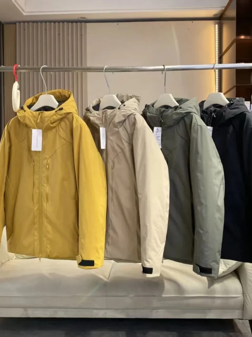 

ex Lightweight Hooded Cotton Jaet Outdoor Winter Casual Warm Waterproof Couples Coat Stand Fit Youth Trend Regular L...