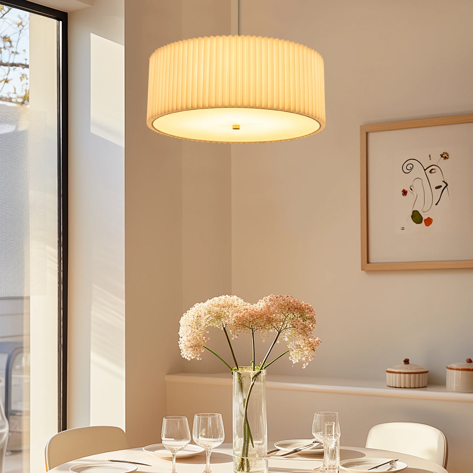 قلادة LED ضوء مصباح الشمال مصمم نجف يُعلق بالسقف تعليق الديكور الثريا تركيبات لغرفة النوم ديكور المنزل #3