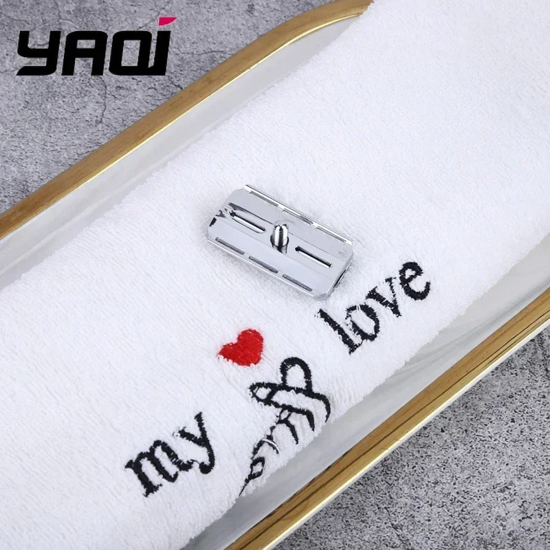 YAQI Telstar Rasierkopf aus Zinklegierung für Herren – Chromfarbe, Zero Irritation Design, hypoallergenes Rasierwerkzeug für die Herrenpflege