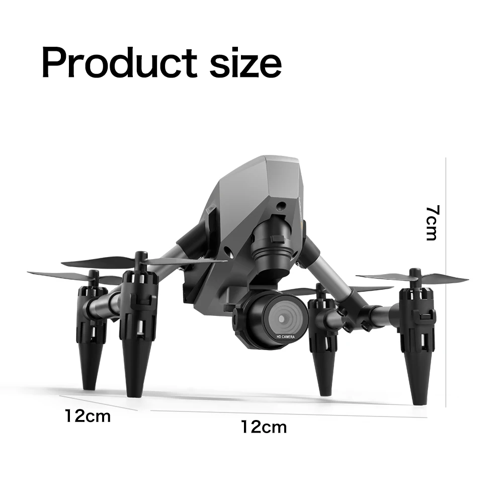 Dron ze stopu RC podwójny aparat Fpv HD Wifi fotografia składany Quadcopter z przepływem optycznym profesjonalne drony XD1 zabawki dla chłopców