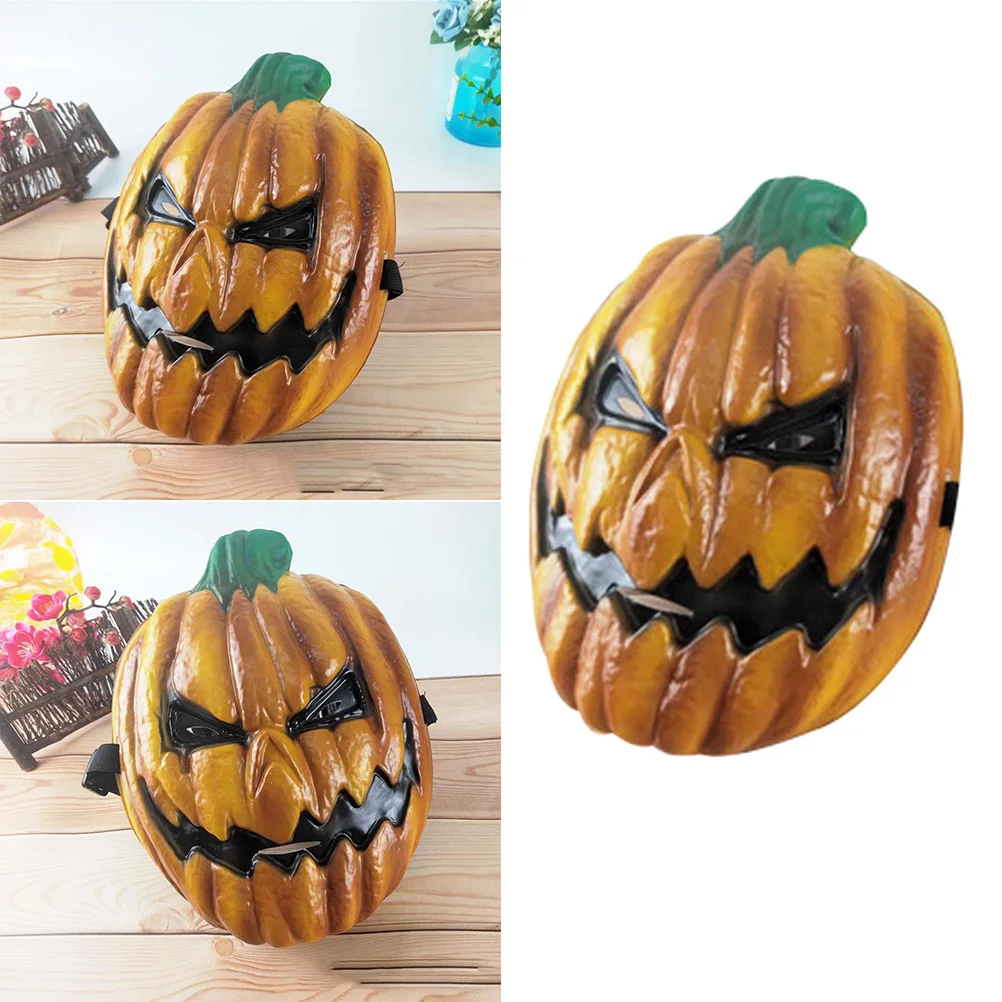호박 머리 마스크 무서운 할로윈 파티 소품 성인 어린이를위한 창조적 인 가장 무도회 얼굴 마스크 내구성 의상