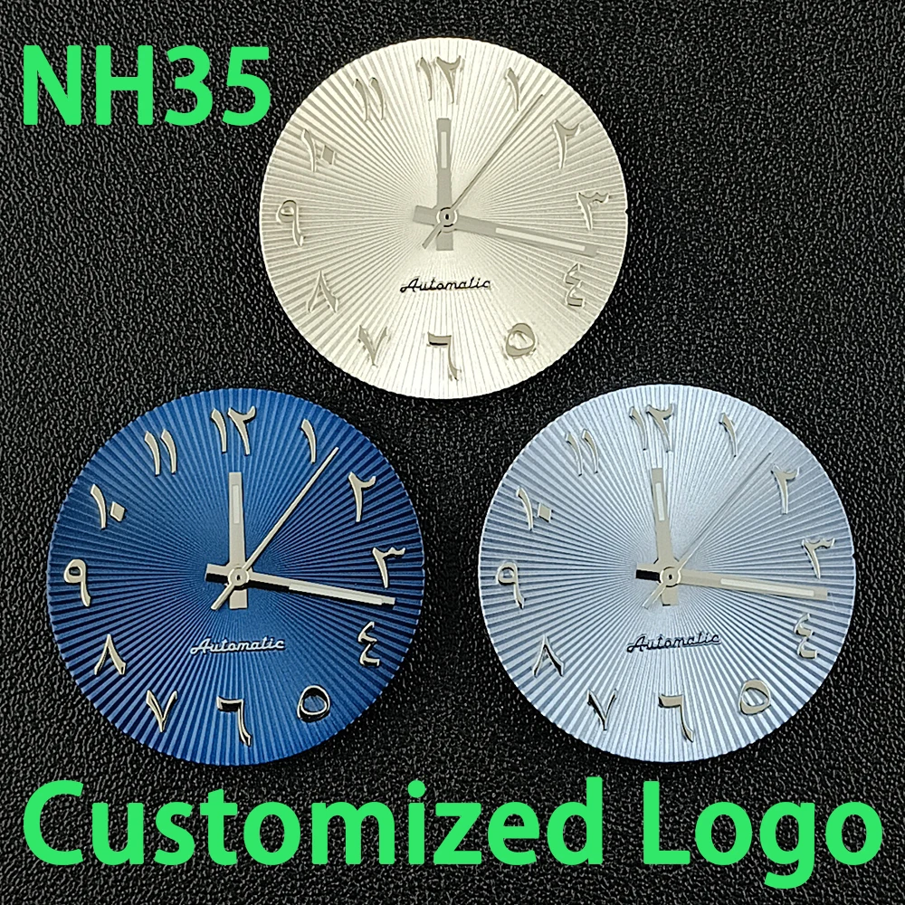 28.5mm Men's Watch Dial Customized Logo No Night Light Dial Suitable for NH Series 35 Movement Watch Accessories