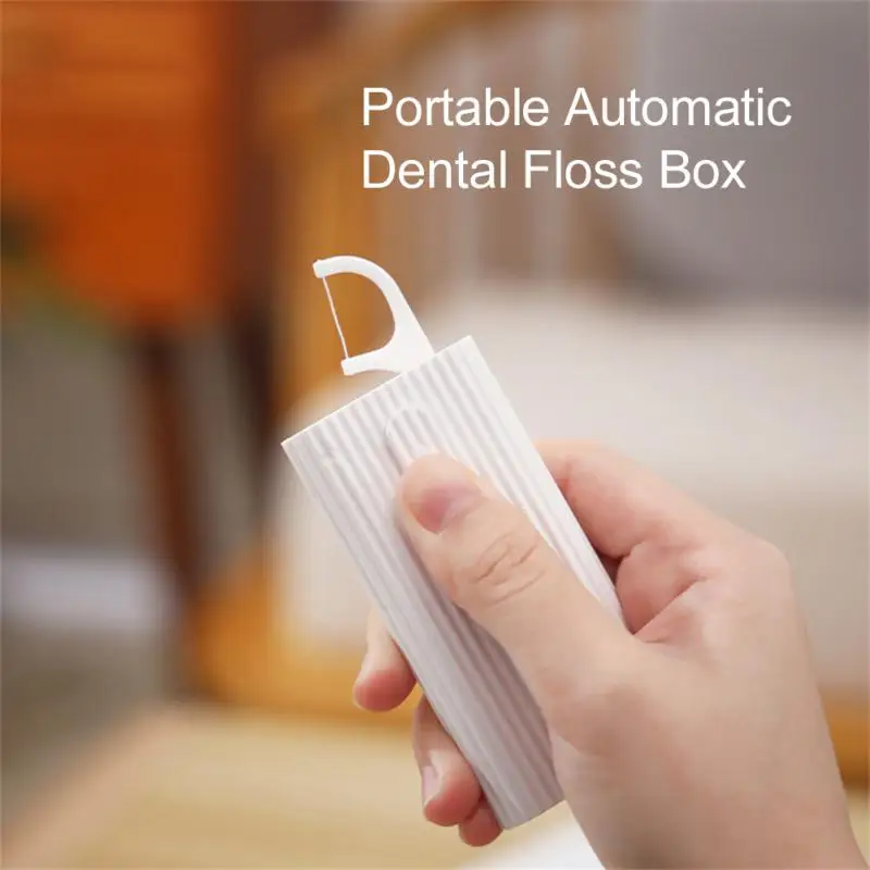 Floss Dispenser Portable Floss Storage Box Reusable Toothpicks Container Home Storage Boxes