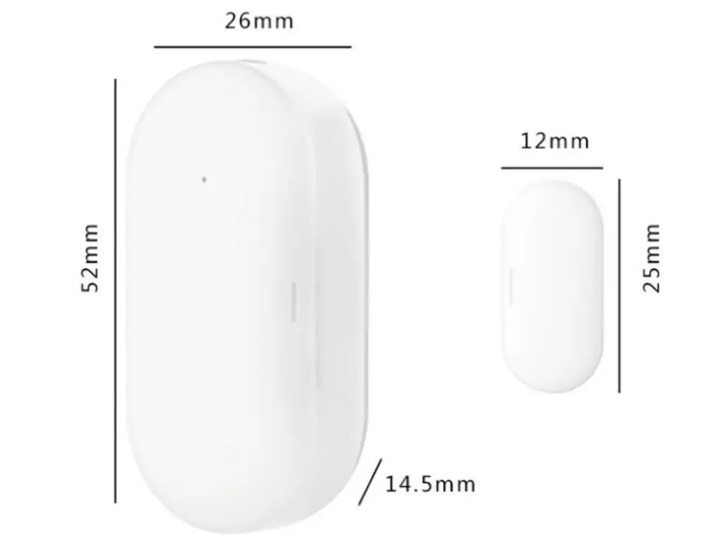 KKM S1 BLE Smart Home Door/window Open Sensors APP Gateway Workable Door Alarm Sensor Magnetic