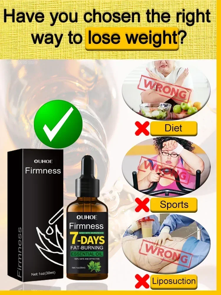 Abdominal Fat Reducing Oils Rapid Fat Burning Waist Cellulite Removal Improve Skin Sagging Firming Body Slimming Massage Oil view 5