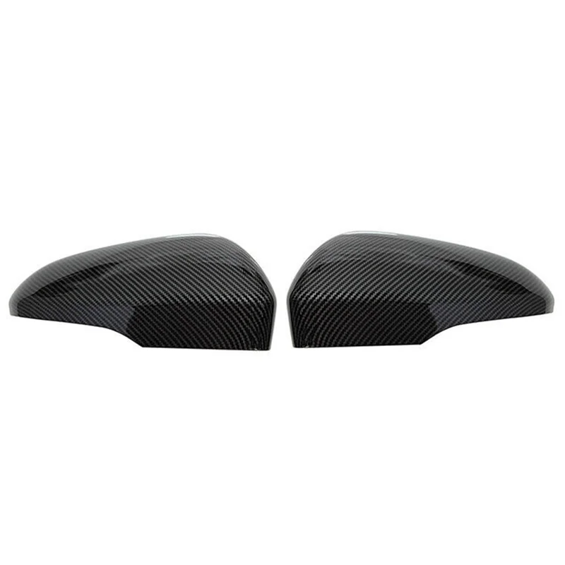 Car Carbon Fiber Black Reversing Mirror Cover Rearview Mirror Shell Cover for Ford US Standard Mondeo Fusion 2013-2021