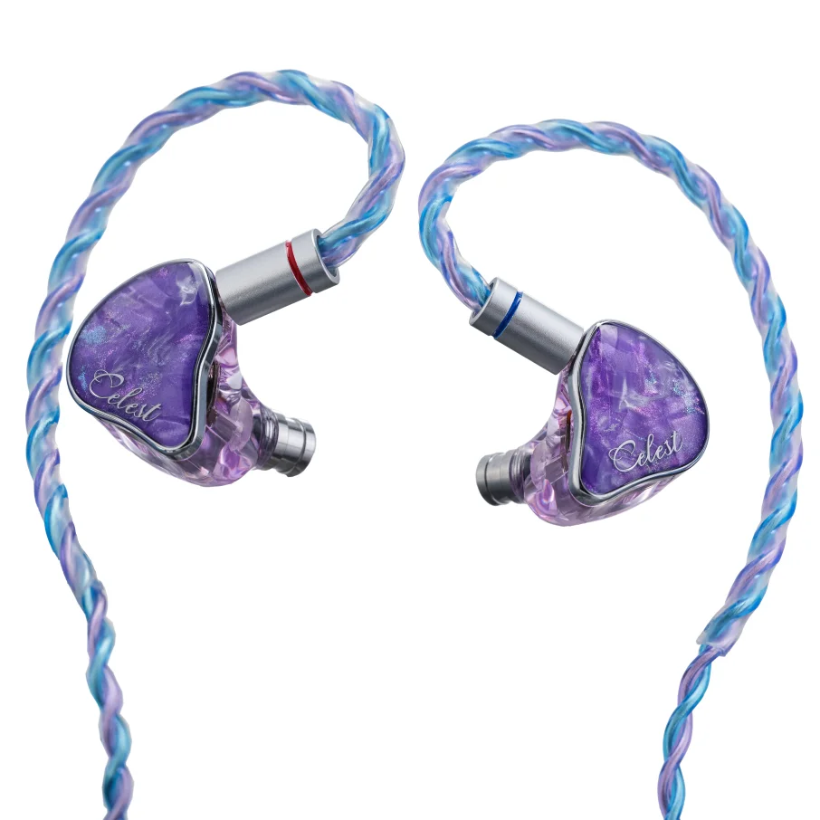  Celest x CVJ Iris 10mm LCP Dynamic Driver In-Ear Monitor with Low-Resistance Alloy Copper Silver-Plated Cable