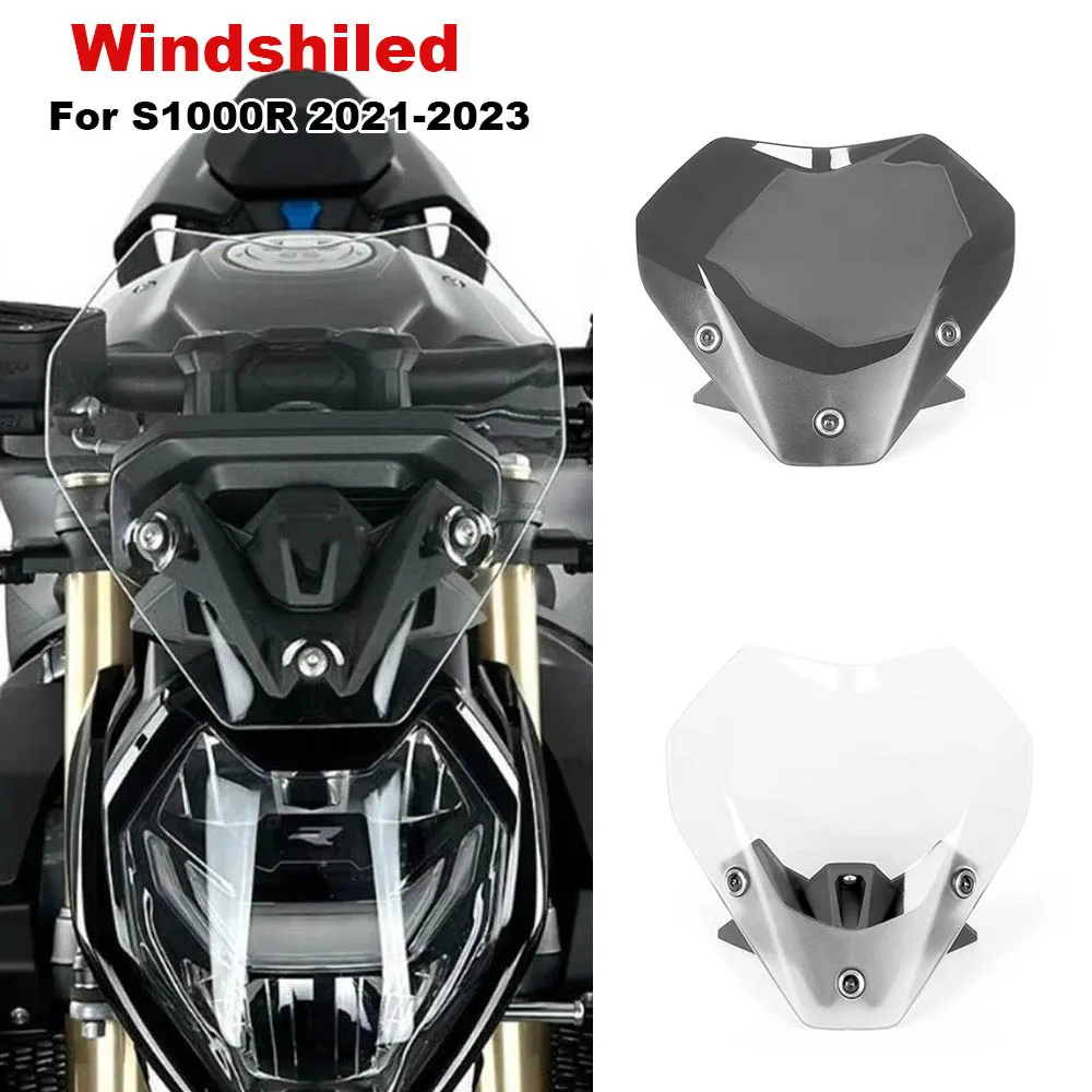 

For BMW S1000R S 1000 R S 1000R Motorcycle Spoiler Windscreen Windshield Wind Deflector Screen Shield Spoiler 2021 2022 2023