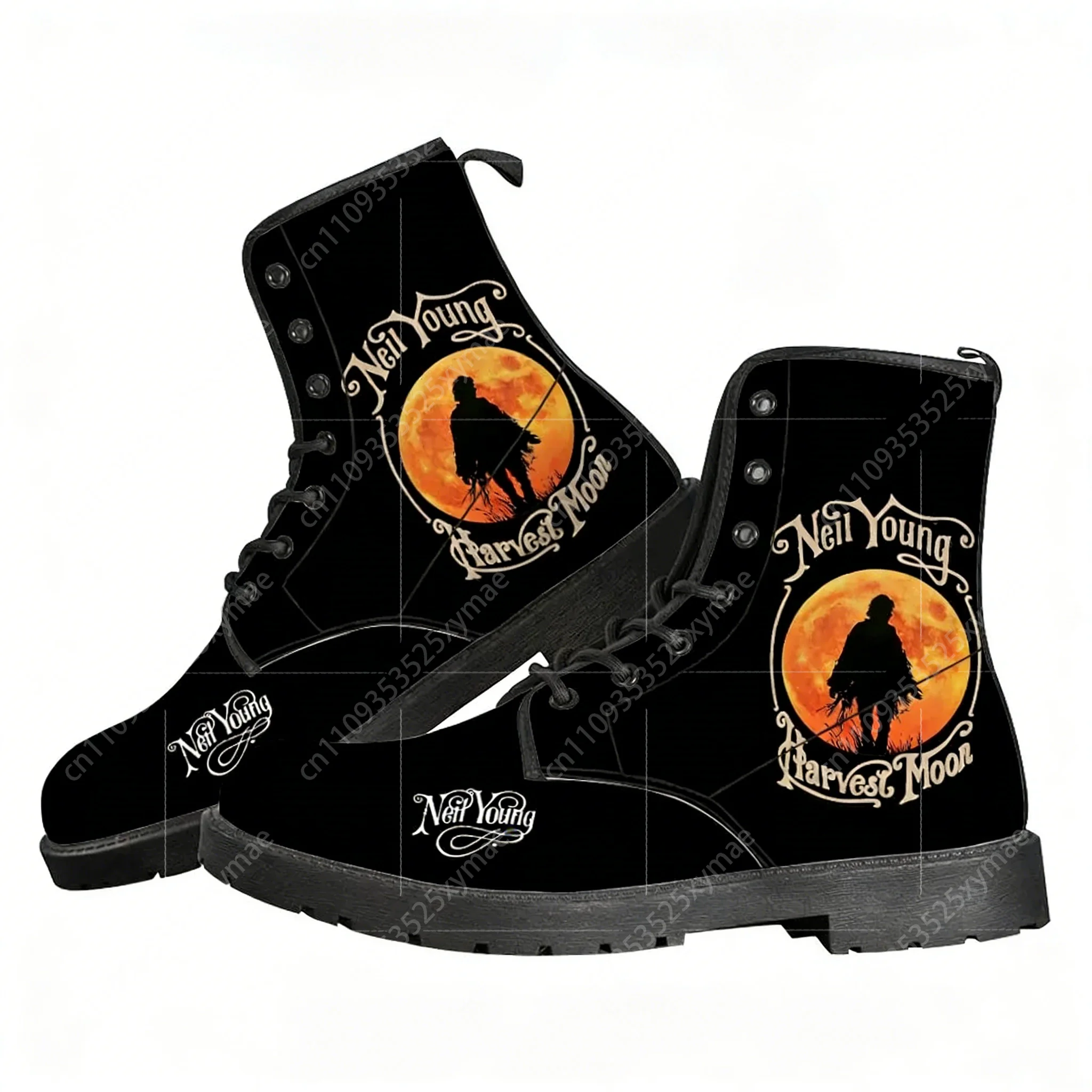 

Повседневные ботинки Neil Young Harvest Moon Crazy Horse, мужские и женские ботинки для подростков, модные 3D-ботинки, уличная обувь высокого качества, обувь на заказ