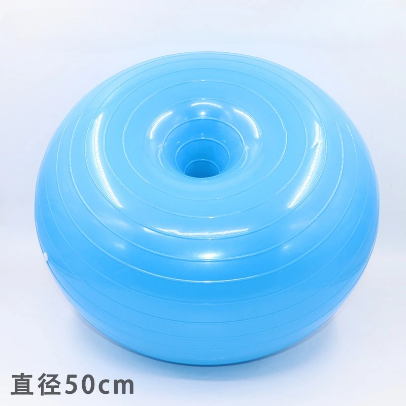 Yoga Ball Exercise Fitness Pilates Donut Balance Fitness Ball Exercise Training Home Gymnastics Gym Thickening Anti-blast