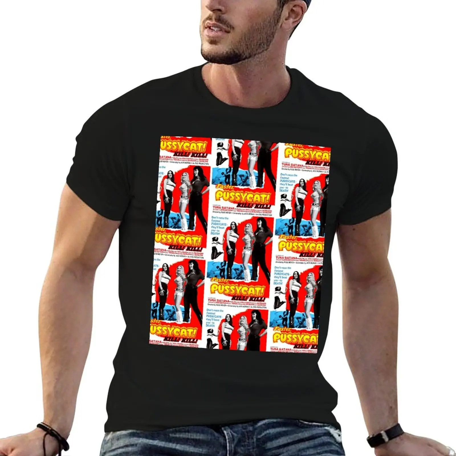 Camiseta FASTER PUSSYCAT KILL KILL, camisetas para hombre, camiseta informal para hombre, camisetas 100% de algodón para hombre, camiseta para hombre