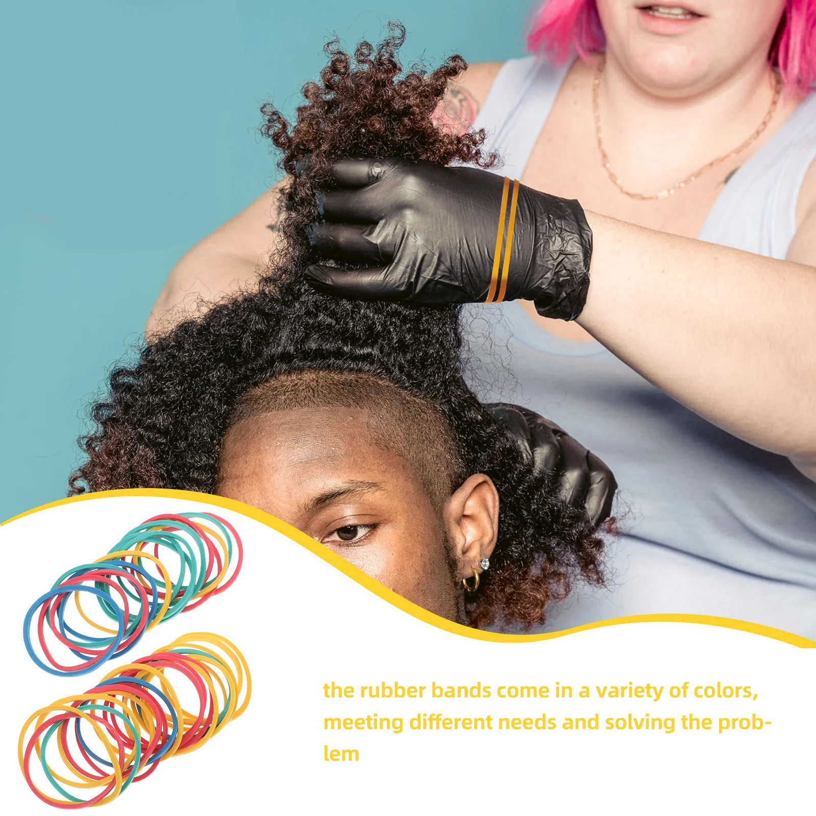 60 قطعة من الأربطة المطاطية الملونة النابضة بالحياة أربطة مرنة قابلة للتمدد للاستخدام في المكتب المدرسي حلقة مطاطية مرنة للمكتب