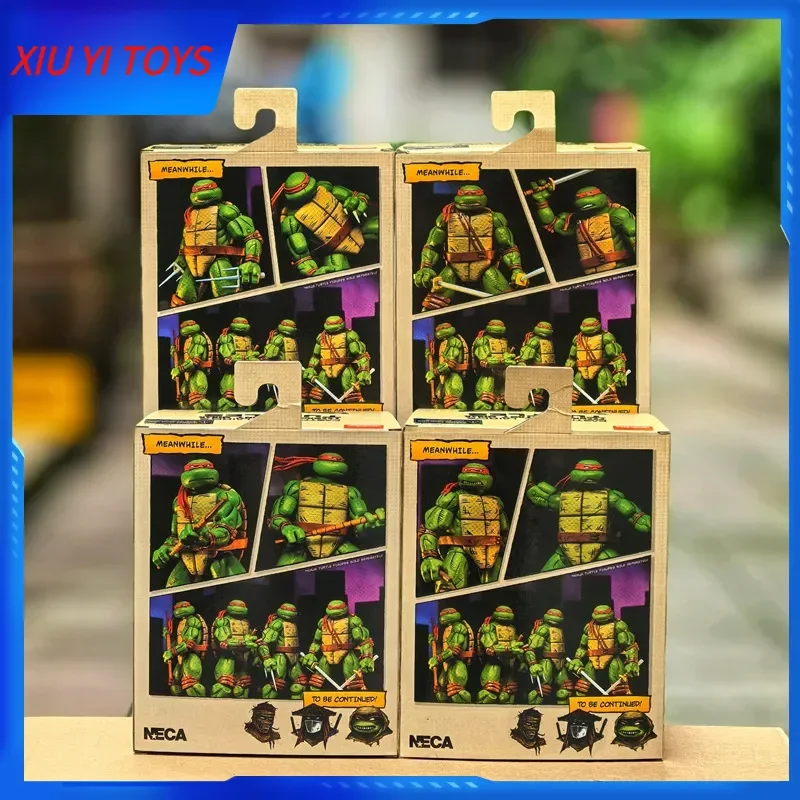 

2025 15cm Surrounding Neca Ninja Turtles Deluxe Edition Returns To New York Mobile Doll Desktop Ornament Model Handmade Toy Gift