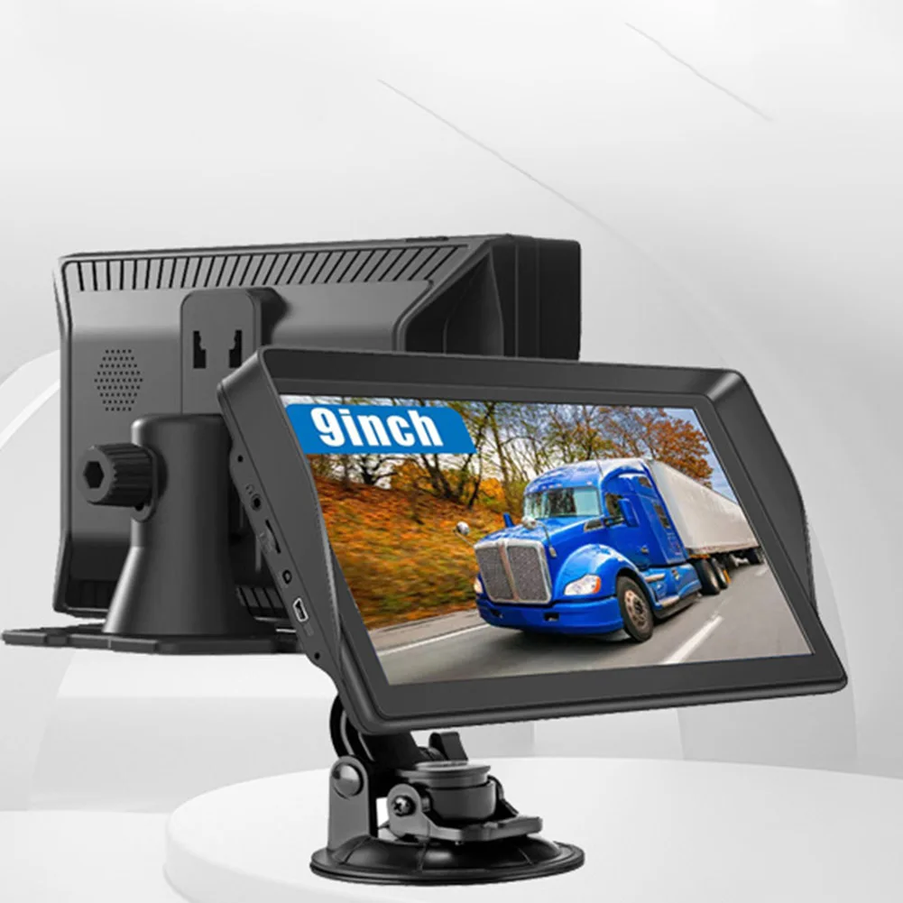 9 Inch Truck GPS with Offline Maps for Europe & UK Voice Navigation System for Cars and Trucks FM Functionality