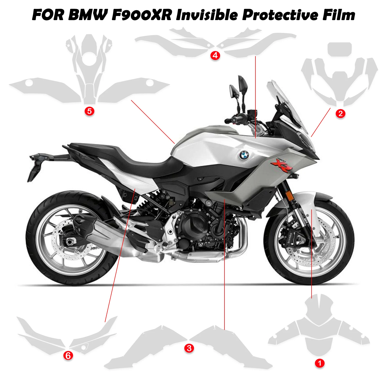 

PPF F900XR 2025 Protective Film Invisible Car Cover For BMW F900 XR F900xr 2020-2022 2024 2025 Screen Protector Full Set TPU PPF