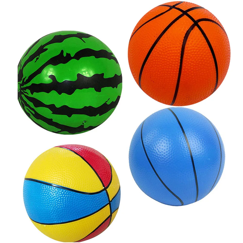 Balles de basket-ball en PVC pour enfants, jeu intérieur et extérieur, différentes couleurs, 9 pouces