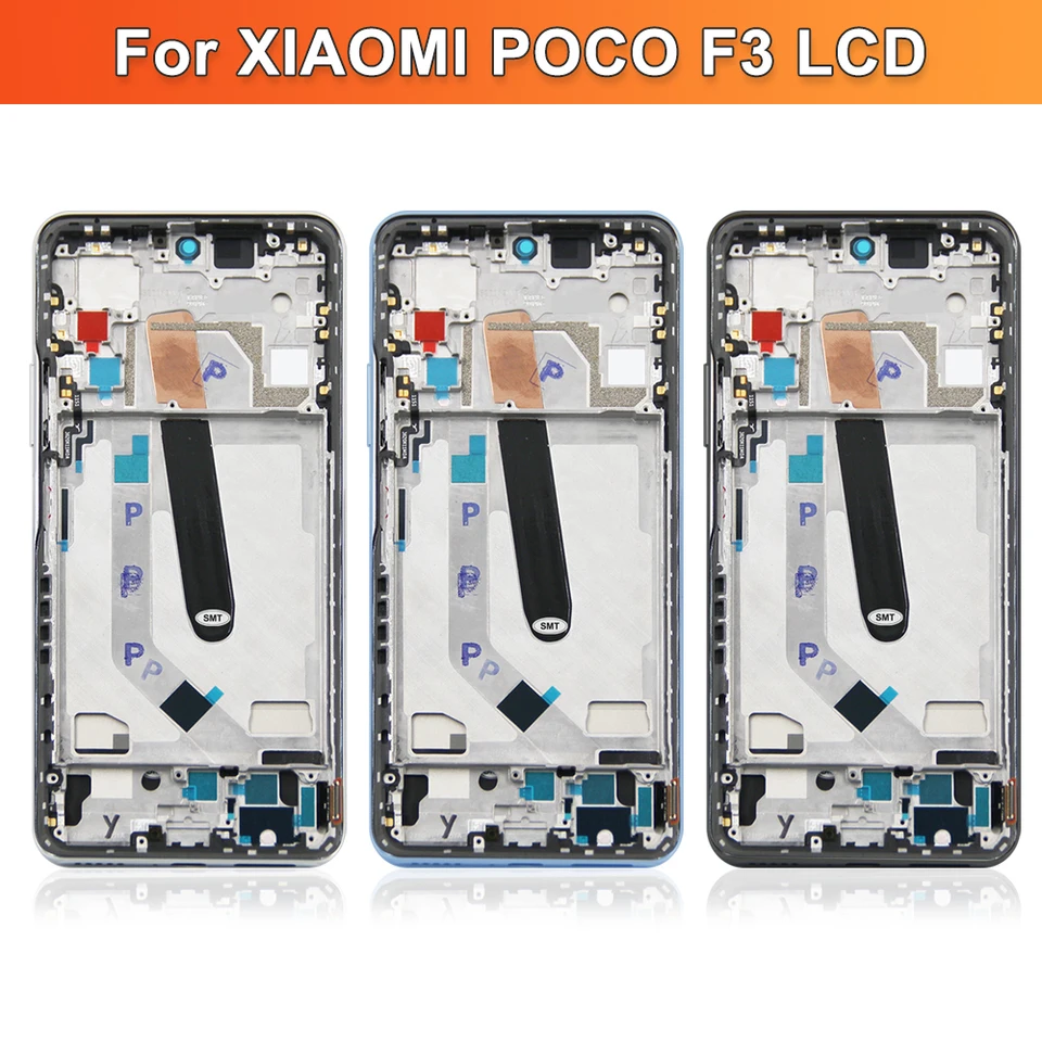 たさきんXiaomi　POCO F3 本体　動作確認済み❗画面割れ有 Xiaomi Poco f3用の交換用LCDタッチスクリーンセット,6.67インチ