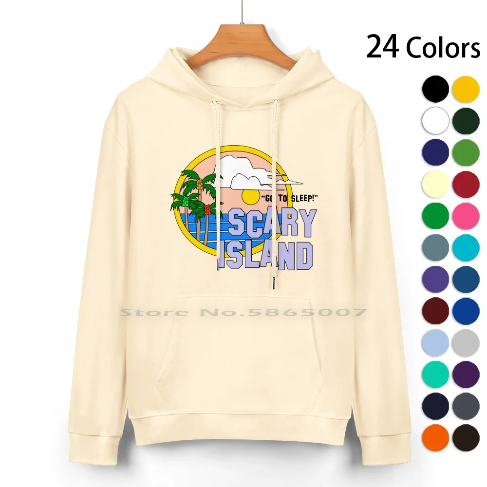 Greetings From Scary Island-The Peach Fuzz Pure Cotton Hoodie Sweater 24 Colors Rhony Scary Island Bravo Reality Tv Vacation